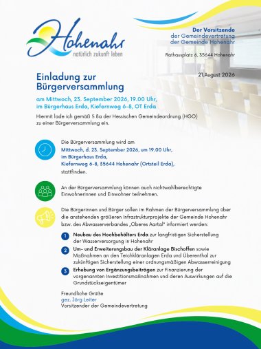 Bürgerversammlung 23.09.2026 Flyer 