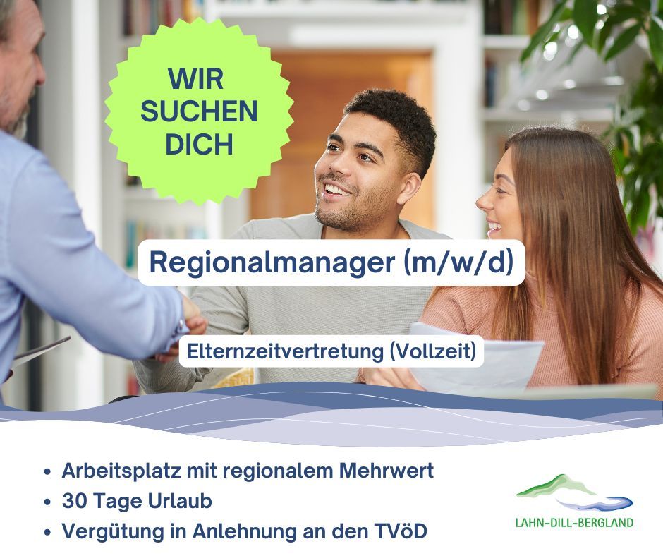 Stellenangebot Regionsleiter Lahn-Dill-Bergland Stellenangebot Regionsleiter Lahn-Dill-Bergland