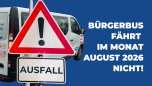 Bürgerbus fährt nicht
