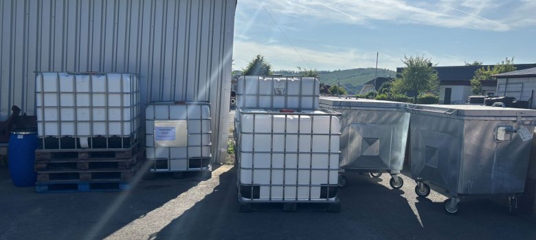 Der Kadaversammelpunkt in Eschenburg ist eingerichtet und einsatzbereit. Foto: Lahn-Dill-Kreis
