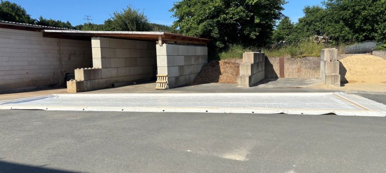 Der Kadaversammelpunkt in Eschenburg ist eingerichtet und einsatzbereit. Foto: Lahn-Dill-Kreis